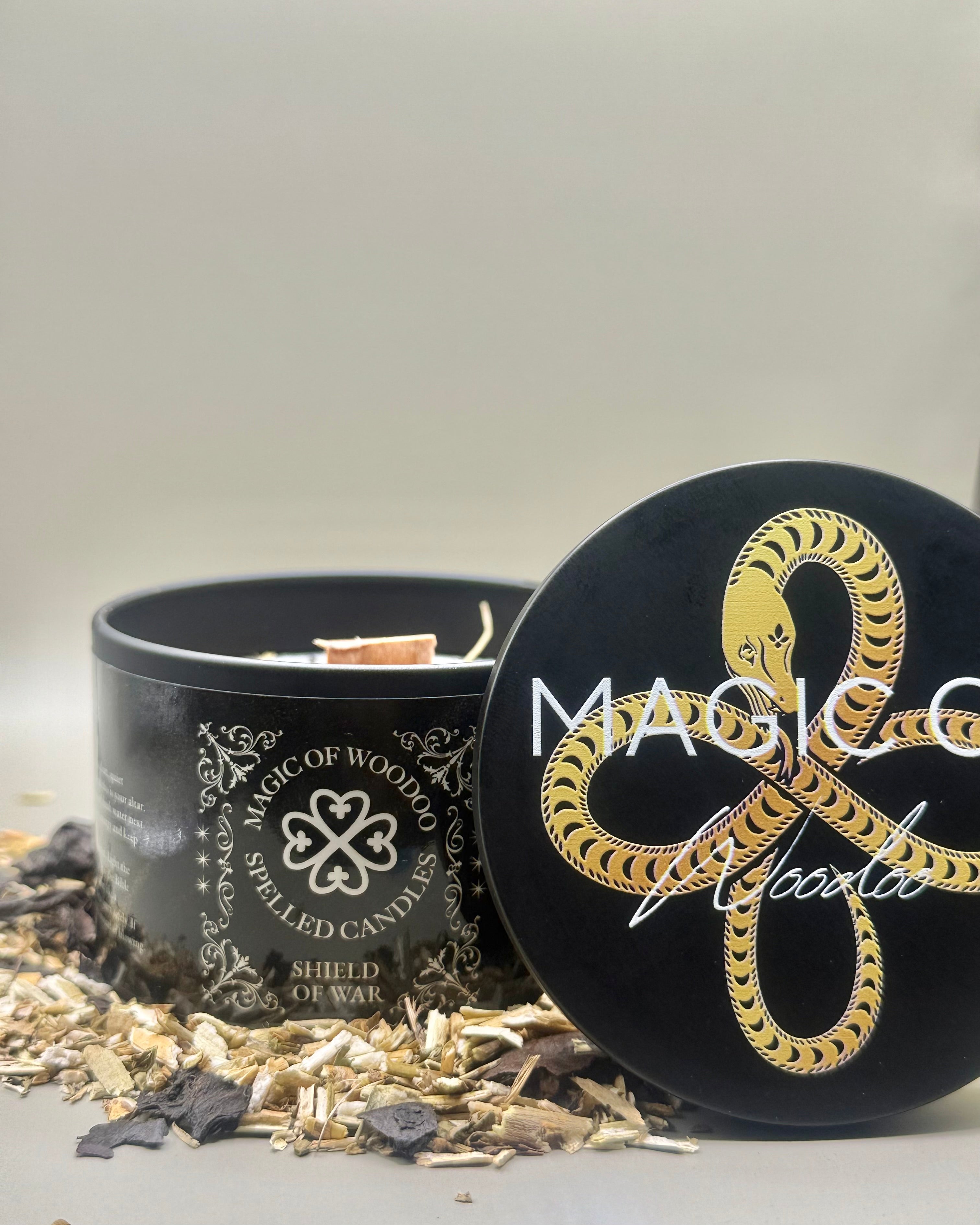 Shield Of War Spelled Candle