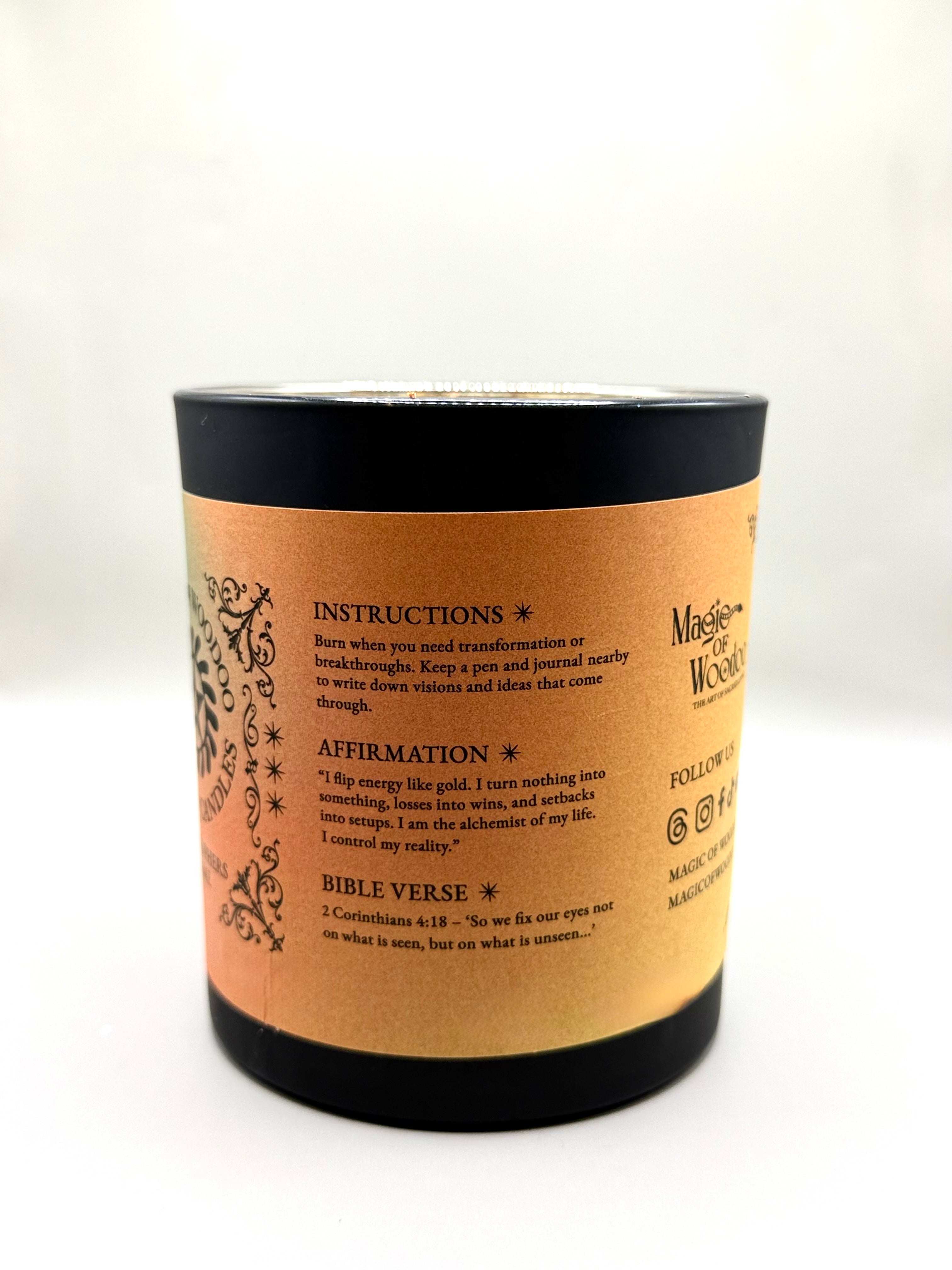 Philosophers Flame Spelled Candle