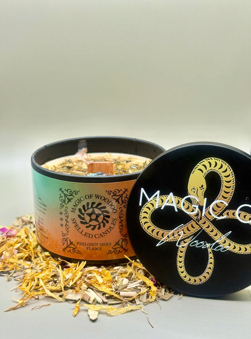 Philosophers Flame Spelled Candle