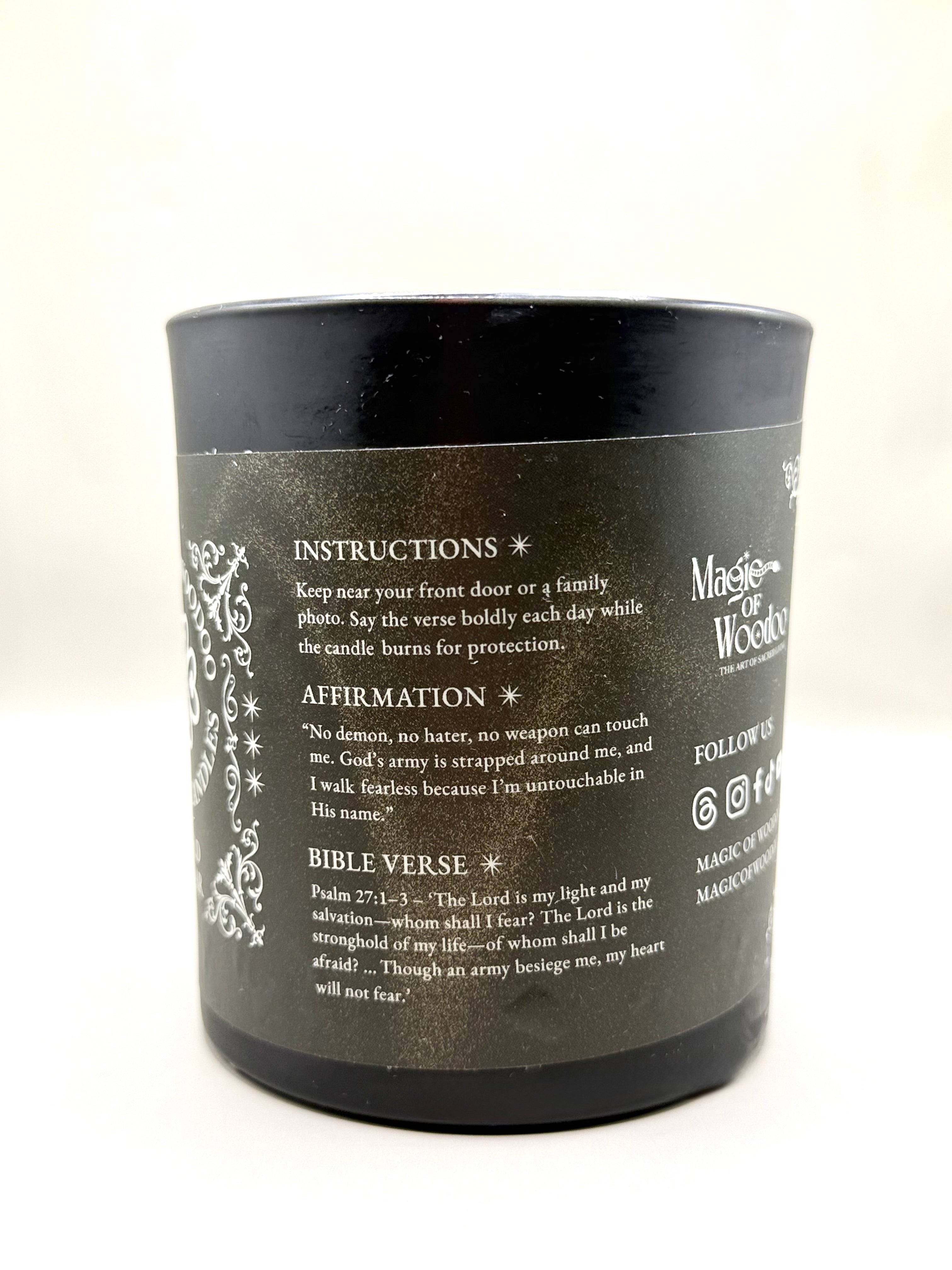 Shield Of War Spelled Candle