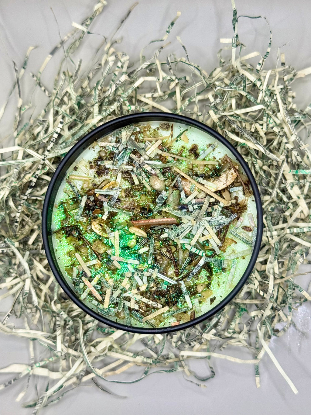 Money Candle Spelled Candle