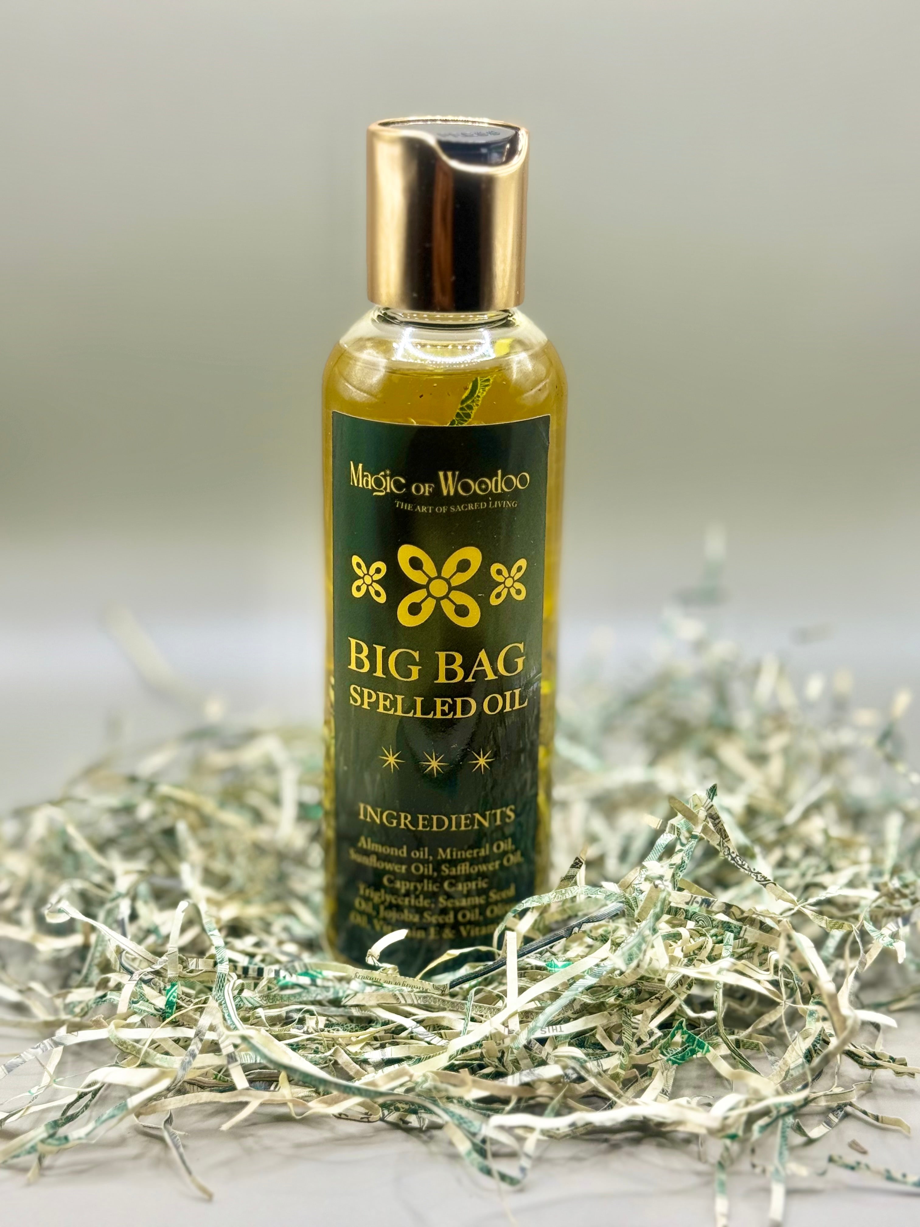 Big Bag Spelled Money Oil