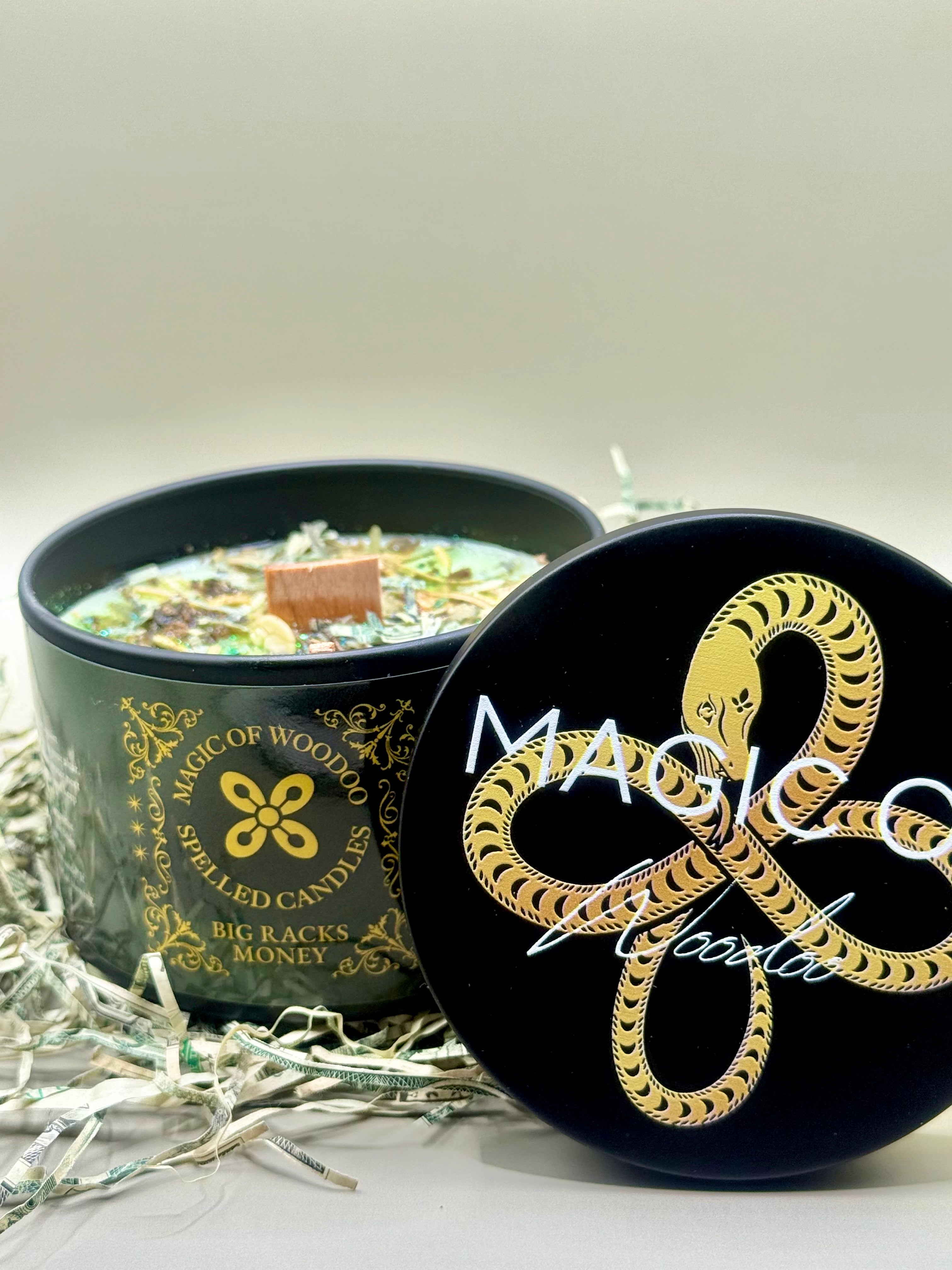 Money Candle Spelled Candle